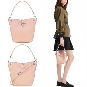 Longchamp Le Roseau XS Bucket Bag Ballerina Leather
